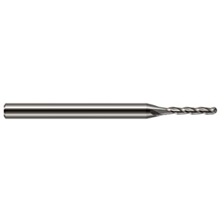 Miniature End Mill - Ball - Long Flute, 0.0250, Number Of Flutes: 3